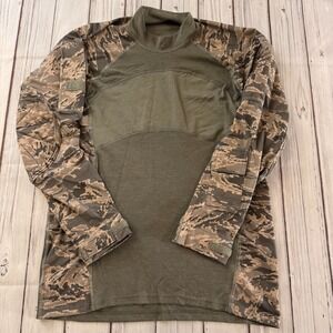 Us Military Tactical, USA made, AFSOC Tiger Stripe Combat Shirt Large Spec Ops